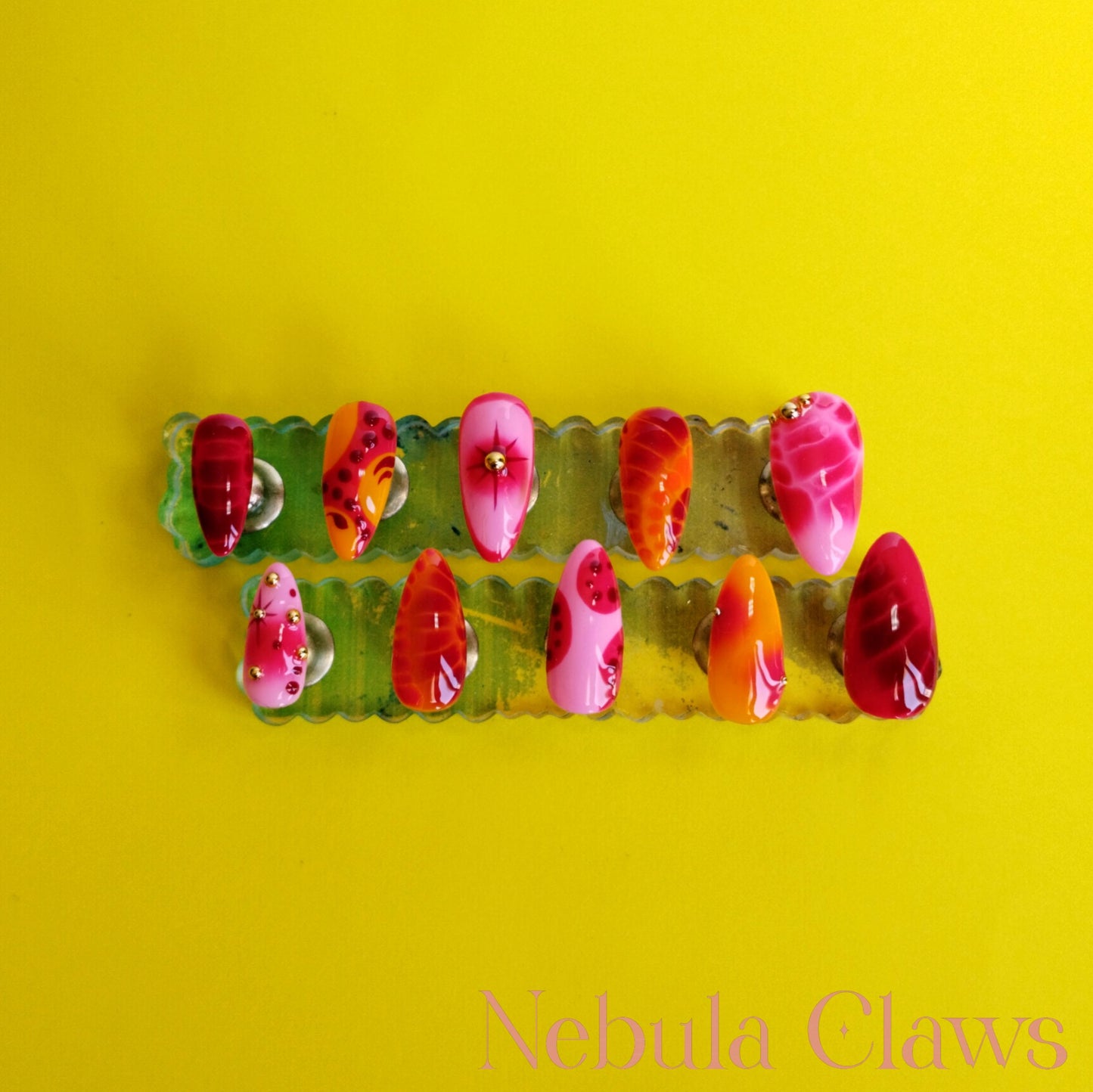 Splash of Summer - press-on nails