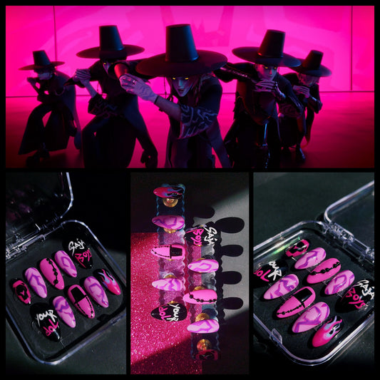 Your Idol - Saja Boys from Kpop Demon Hunters Movie Inspired Press On Nails