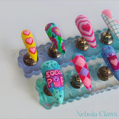 LOVE SODA POP - Saja Boys from K Pop Demon Hunters Movie Inspired Press On Nails