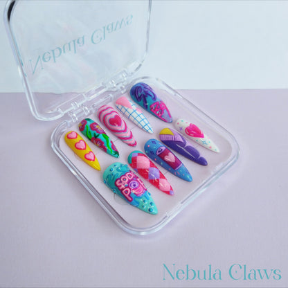 LOVE SODA POP - Saja Boys from K Pop Demon Hunters Movie Inspired Press On Nails