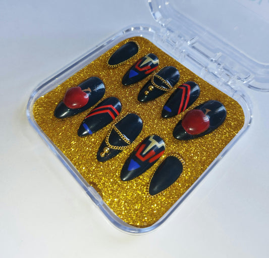 Colonel Caleb Love and Deepspace Inspired Press On Nails