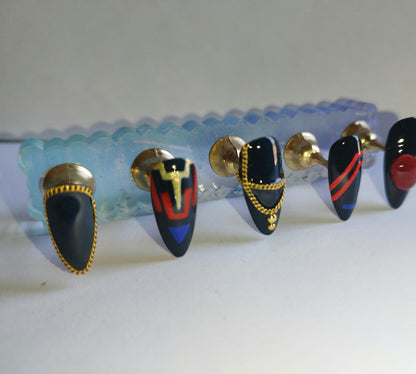 Colonel Caleb Love and Deepspace Inspired Press On Nails