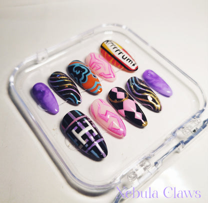 Rumi from Kpop Demon Hunters Movie Inspired Press On Nails