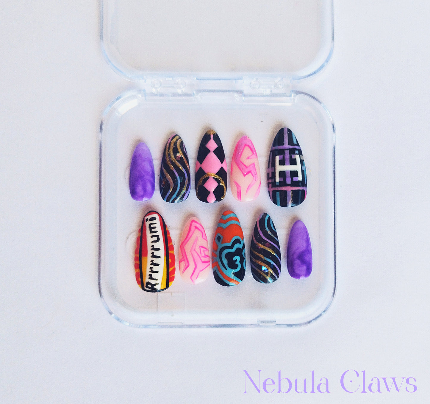 Rumi from Kpop Demon Hunters Movie Inspired Press On Nails