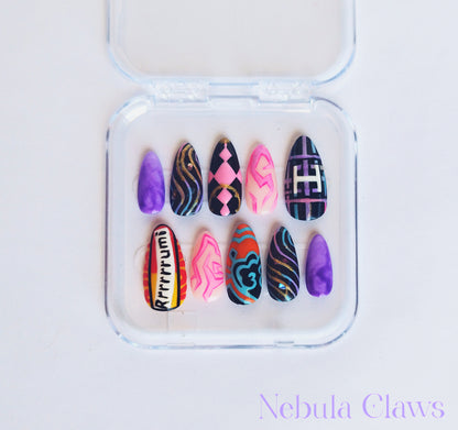 Rumi from Kpop Demon Hunters Movie Inspired Press On Nails