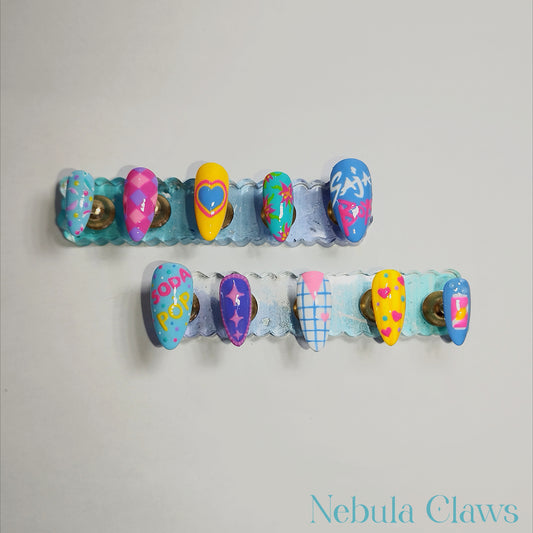 Soda Pop - Saja Boys from Kpop Demon Hunters Movie Inspired Press On Nails