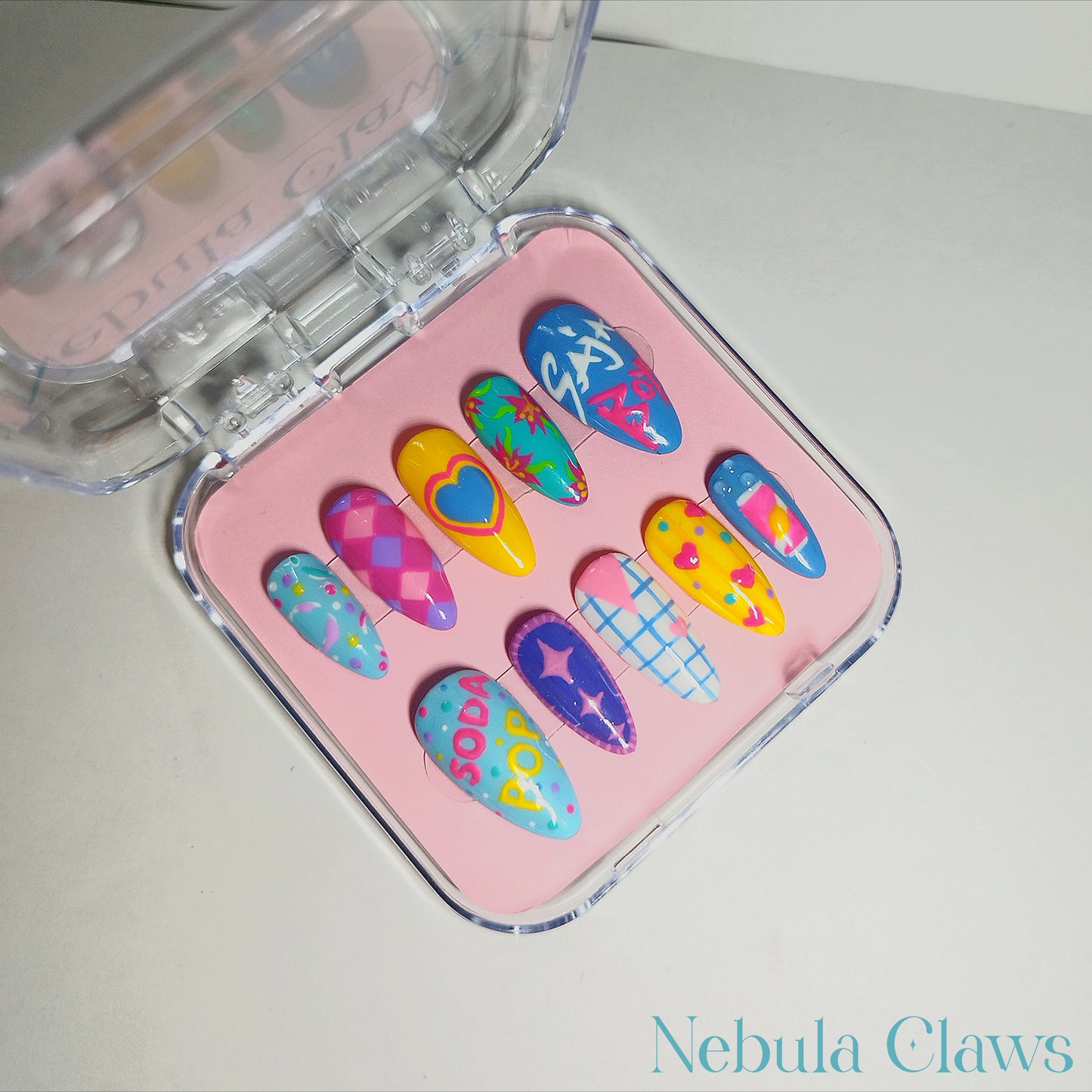 Soda Pop - Saja Boys from Kpop Demon Hunters Movie Inspired Press On Nails