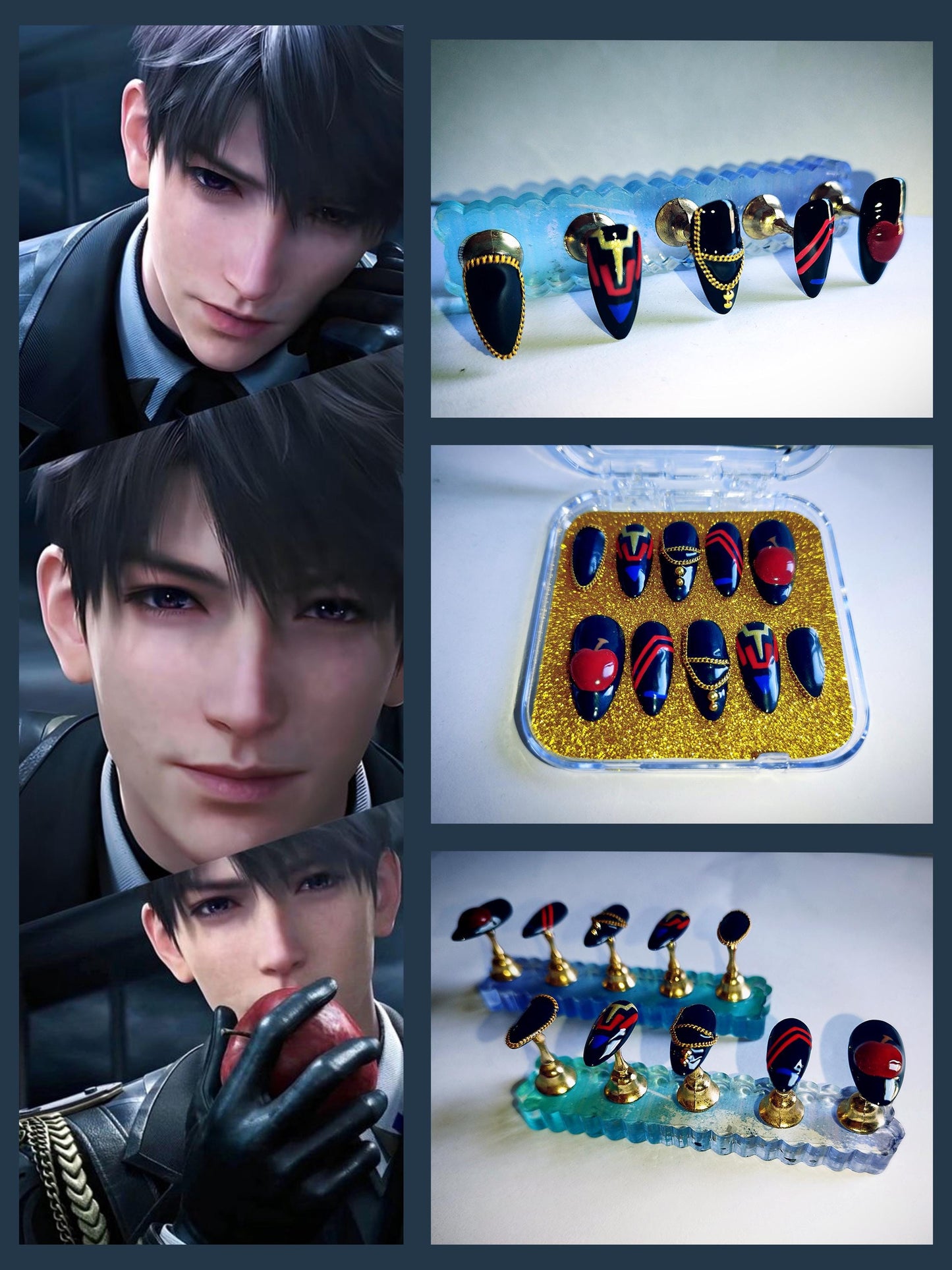 Colonel Caleb Love and Deepspace Inspired Press On Nails