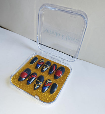 Colonel Caleb Love and Deepspace Inspired Press On Nails